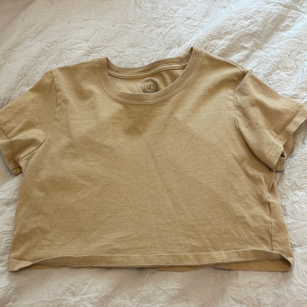tan urban outfitters crop!